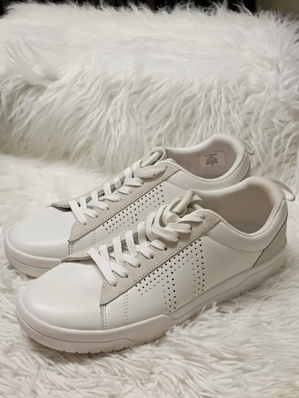 New Le Tigre Tompkins Bright White Casual Low-Top Sneakers Women 10M
