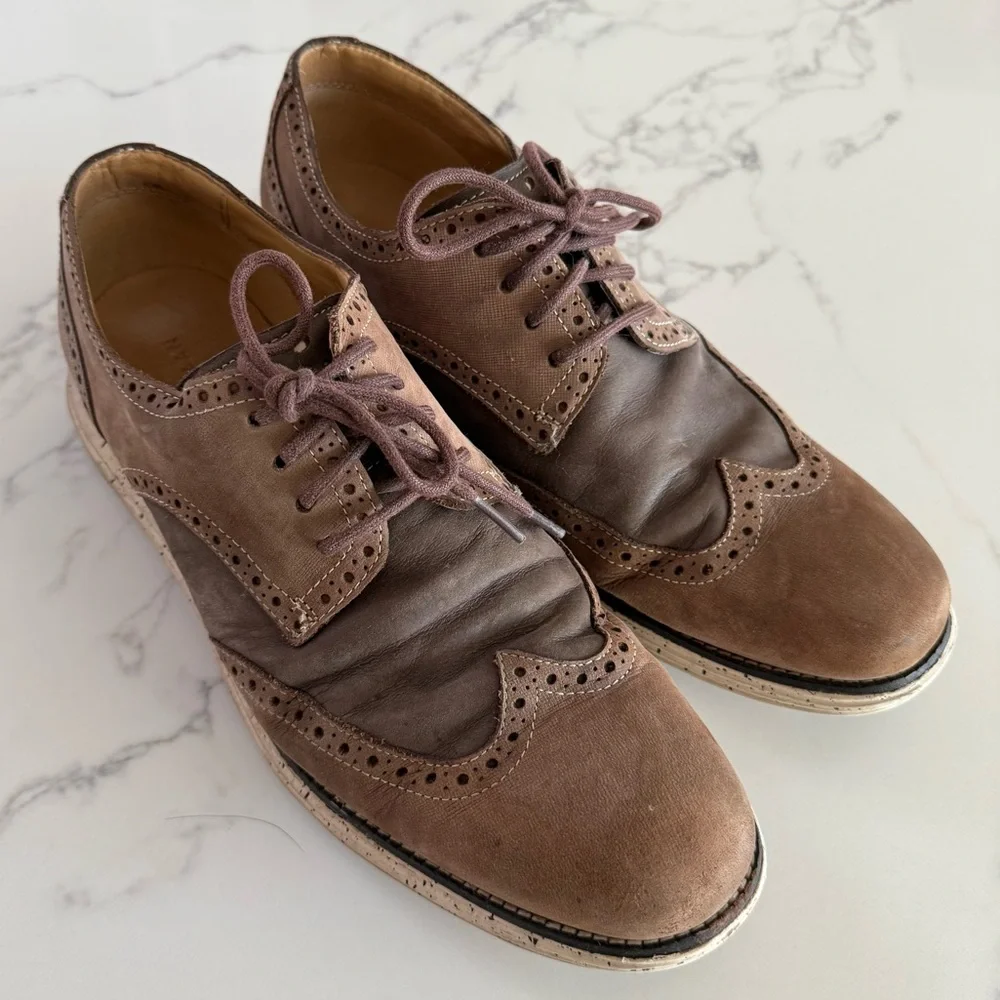 Cole Haan Lunargrand Wingtip Oxford - Chestnut - Size 11M