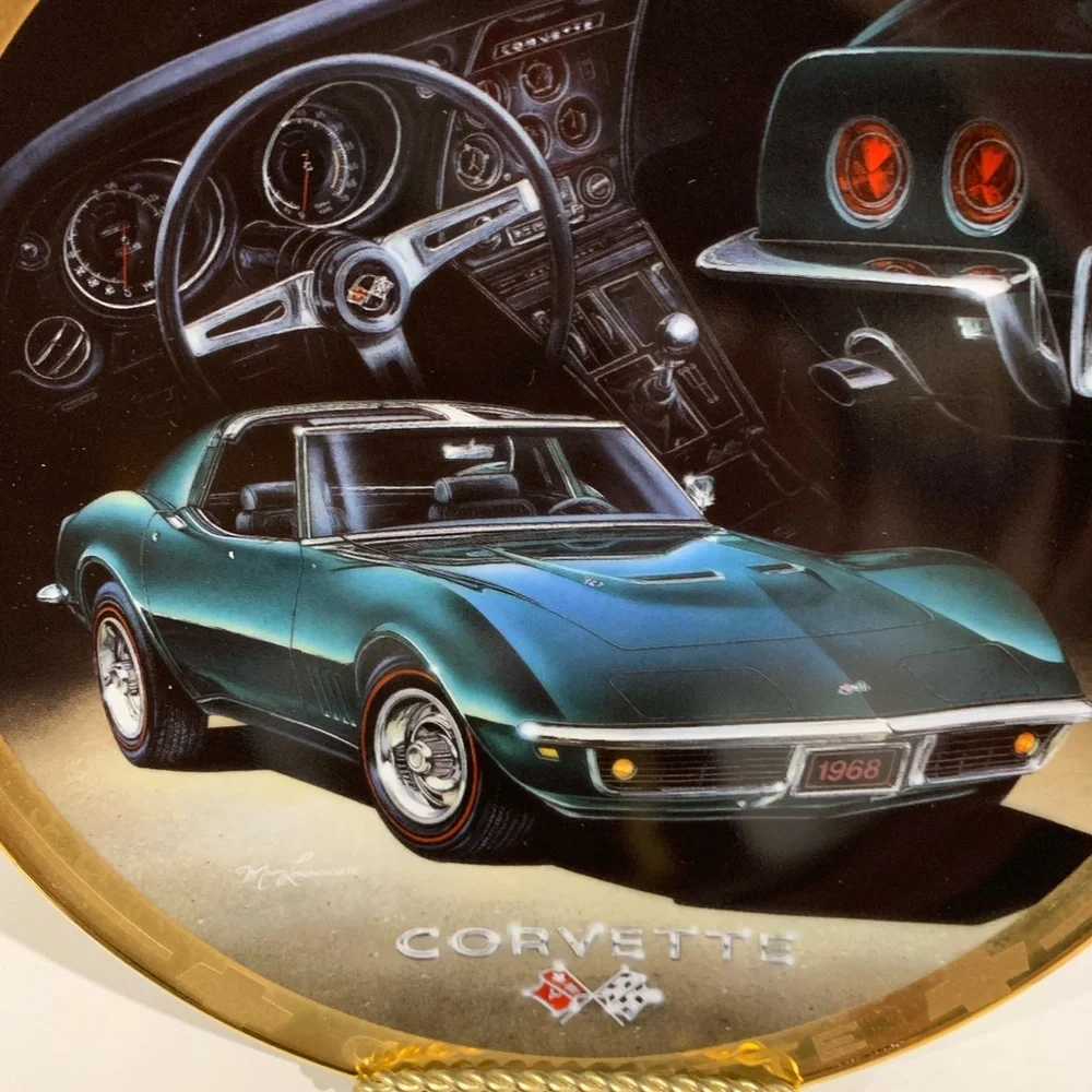 The Hamilton Collection 1968 Corvette Plate # 4125A