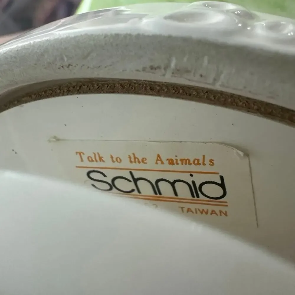 Vintage Schmid Disney Bambi Rotating Music Box Plays Talk to the Animals Taiwan
