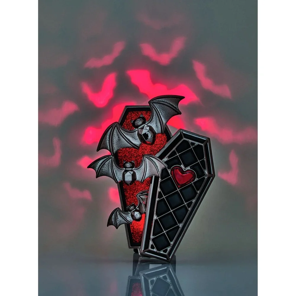 Bath Body Works Halloween 2024 Coffin Bats Wallflowers Fragrance Plug Red Black