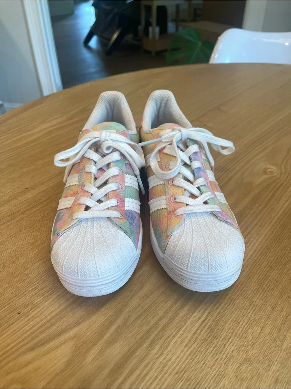 Adidas Women's Pastel Tie-Dye Superstar Sneakers - 7.5 LKN