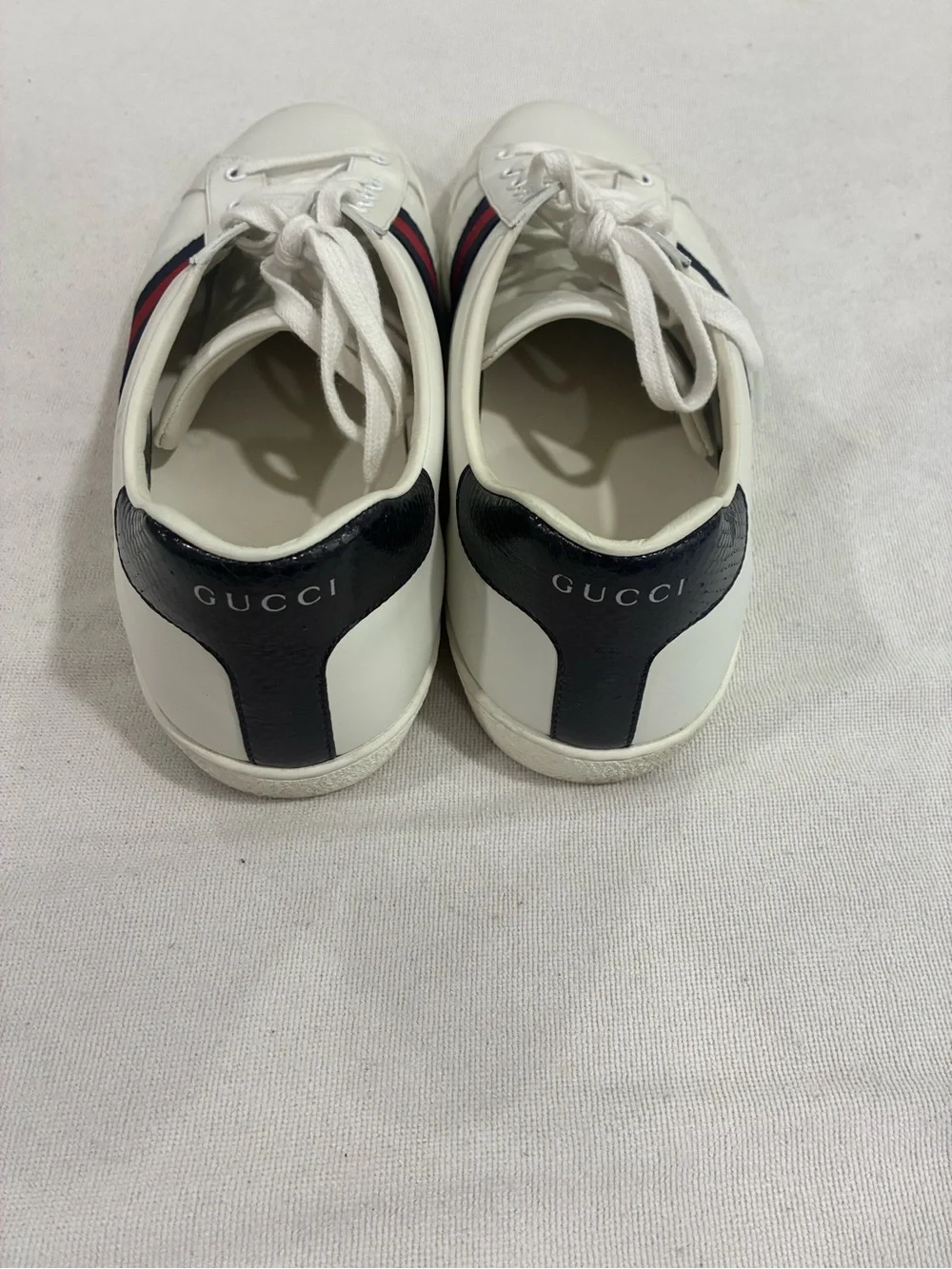 Gucci white leather