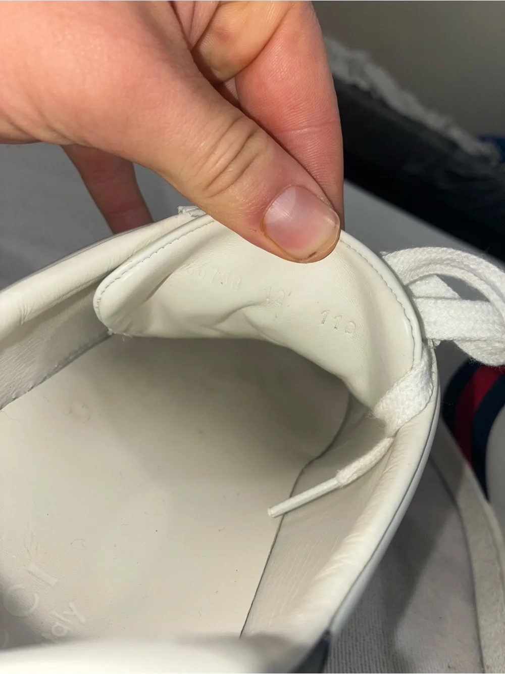 Gucci white leather