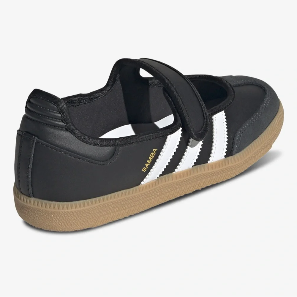 adidas Black, White & Gum Mary Jane Strap adidas Originals Samba Jane