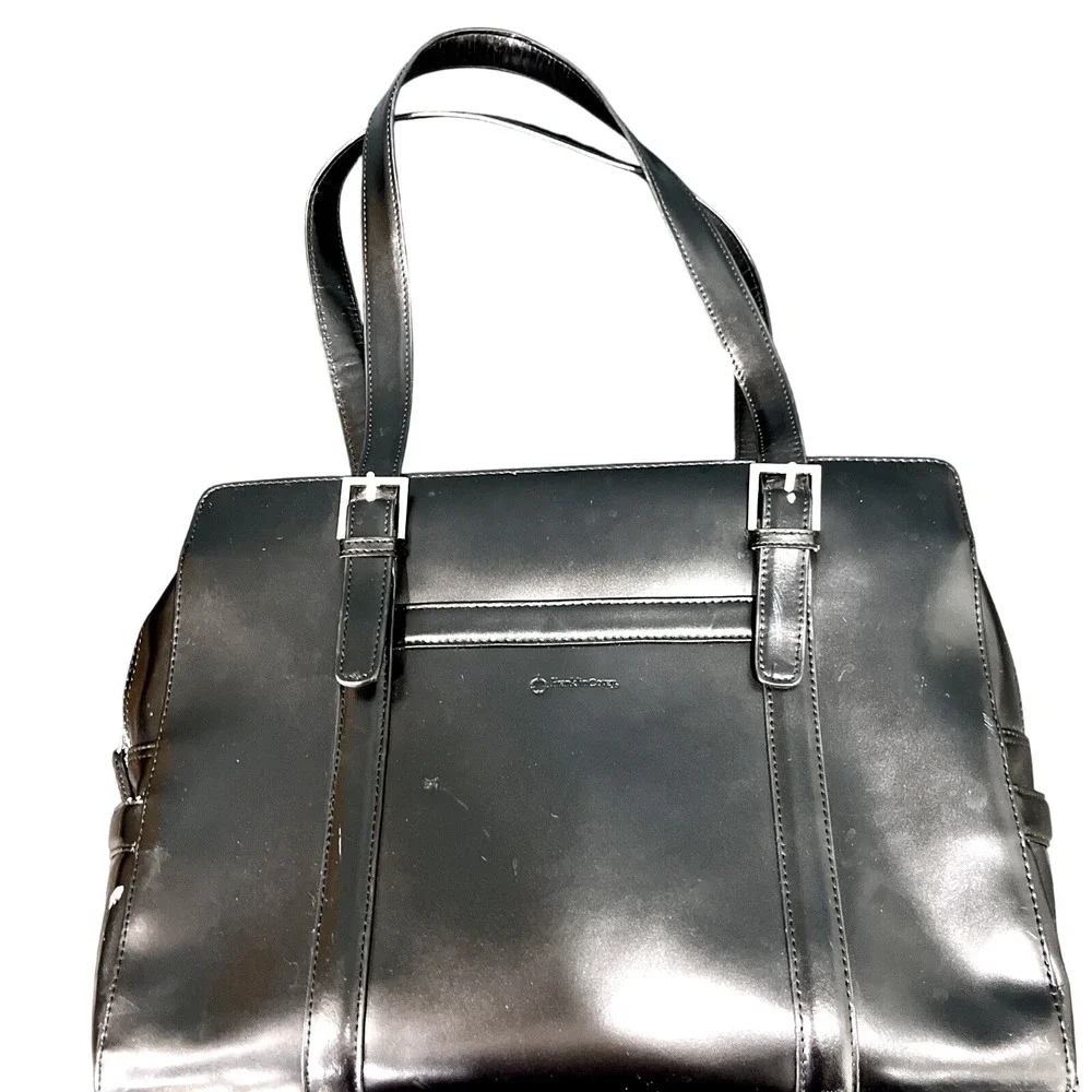 Franklin Covey Laptop Tote Womens Large Black Briefcase Professional Work Bag‎