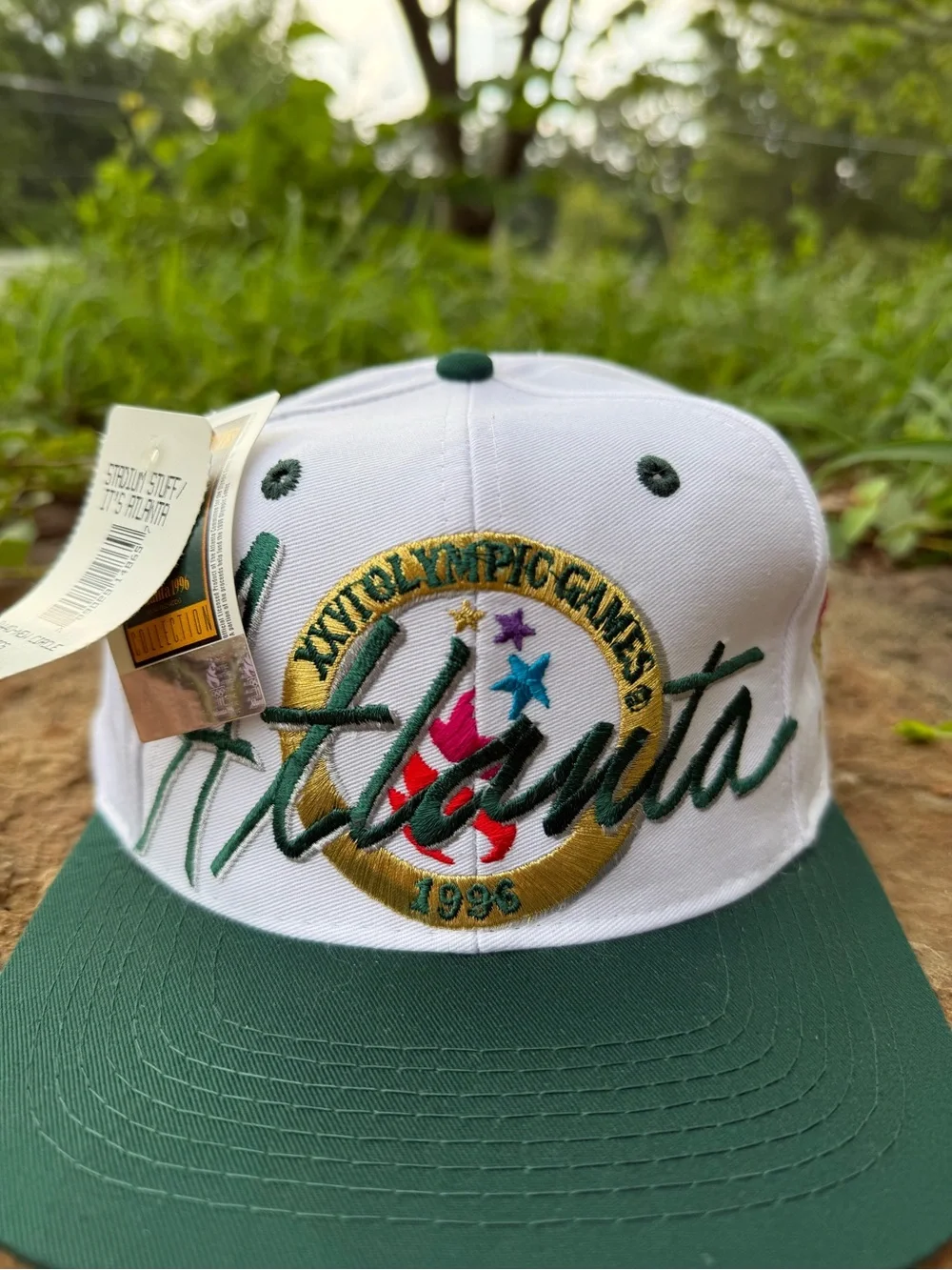NWT Vintage The Game 1996 Atlanta Olympics script snapback hat