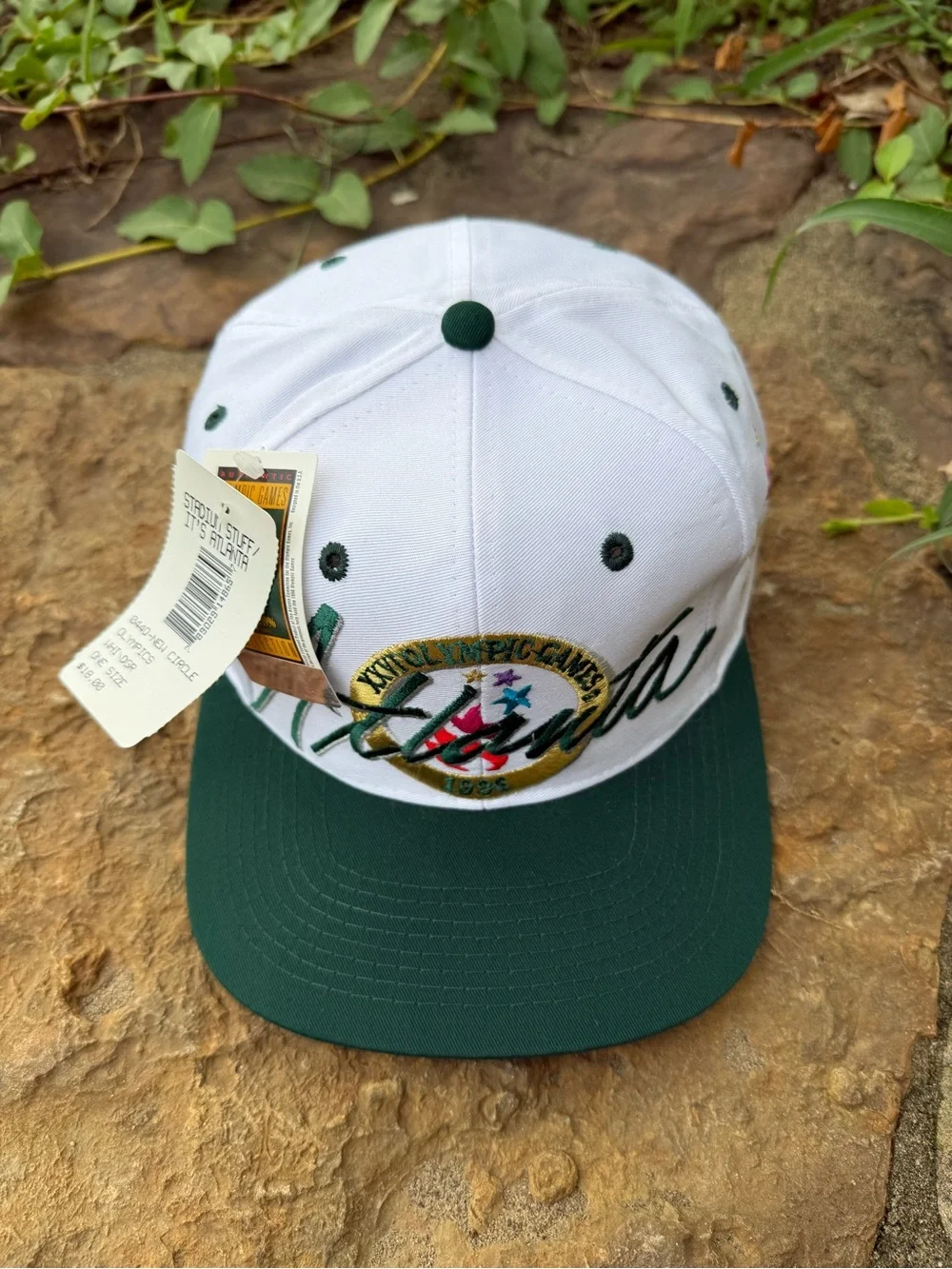NWT Vintage The Game 1996 Atlanta Olympics script snapback hat