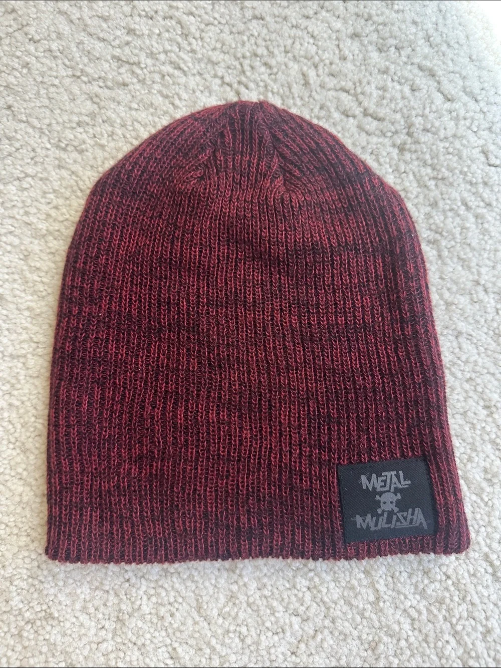 Metal Mulisha Red Marled Knit Beanie