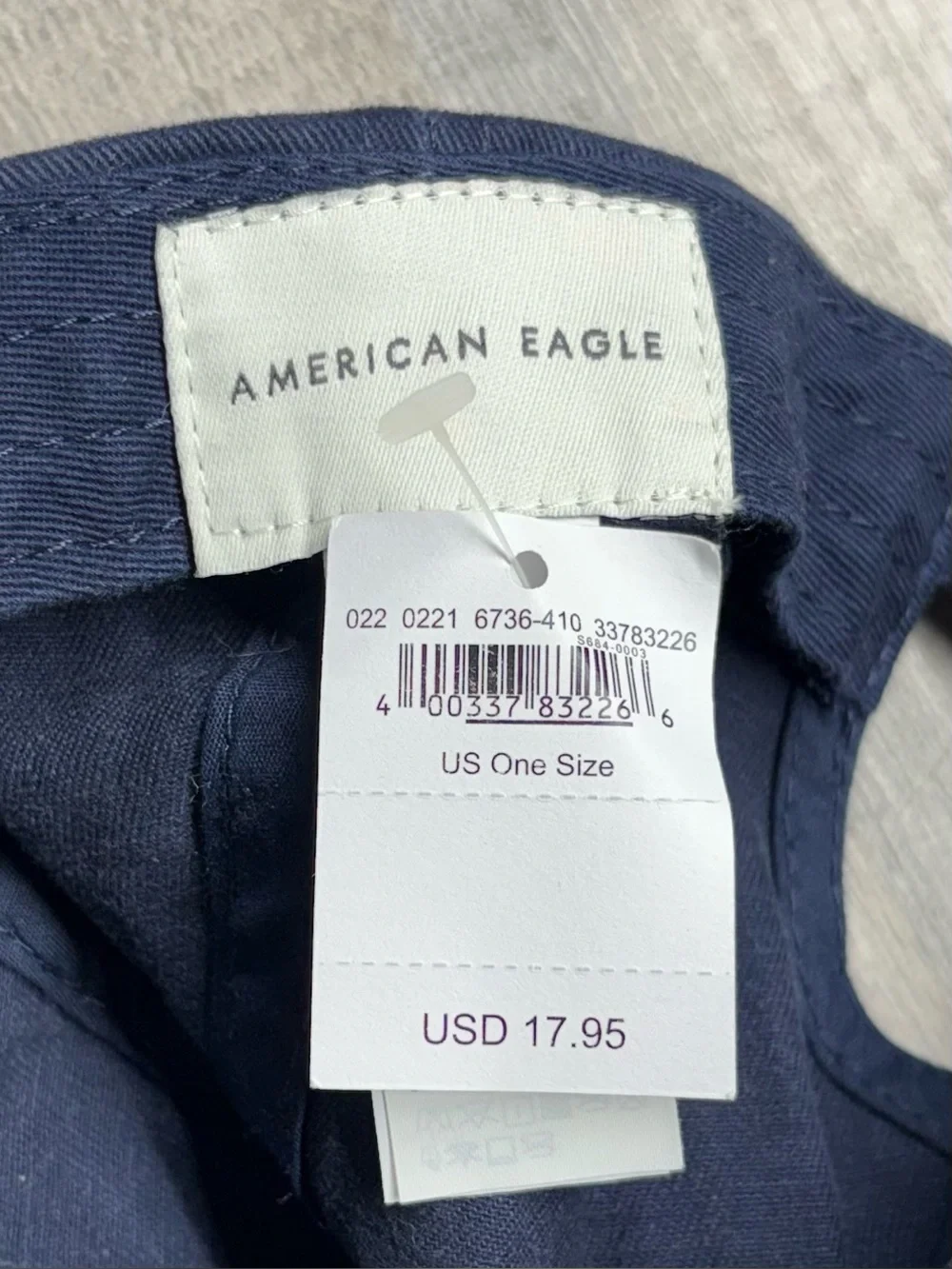 American Eagle Outfitters Navy Blue Embroidered Eagle Baseball Cap