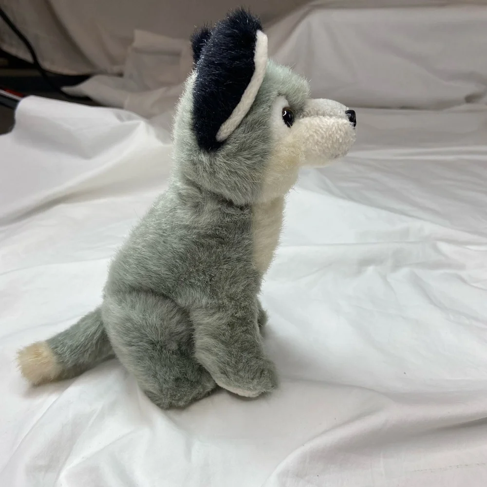 Siberian Husky Puppy Stuffed Plush Grey and Cream Animal