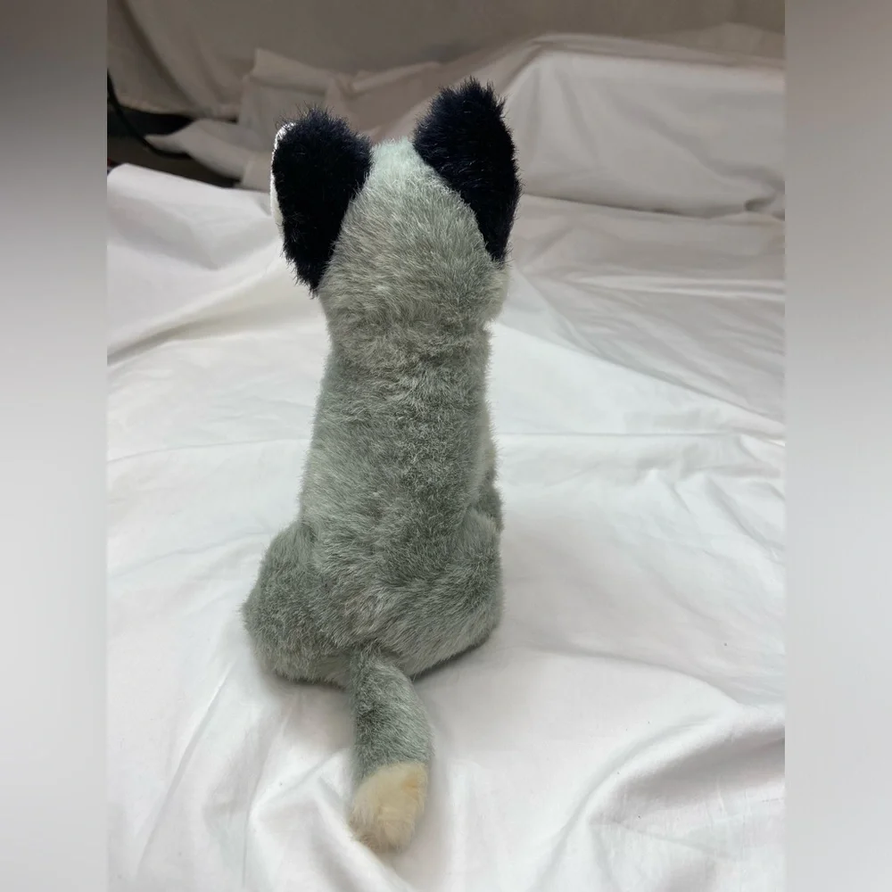 Siberian Husky Puppy Stuffed Plush Grey and Cream Animal