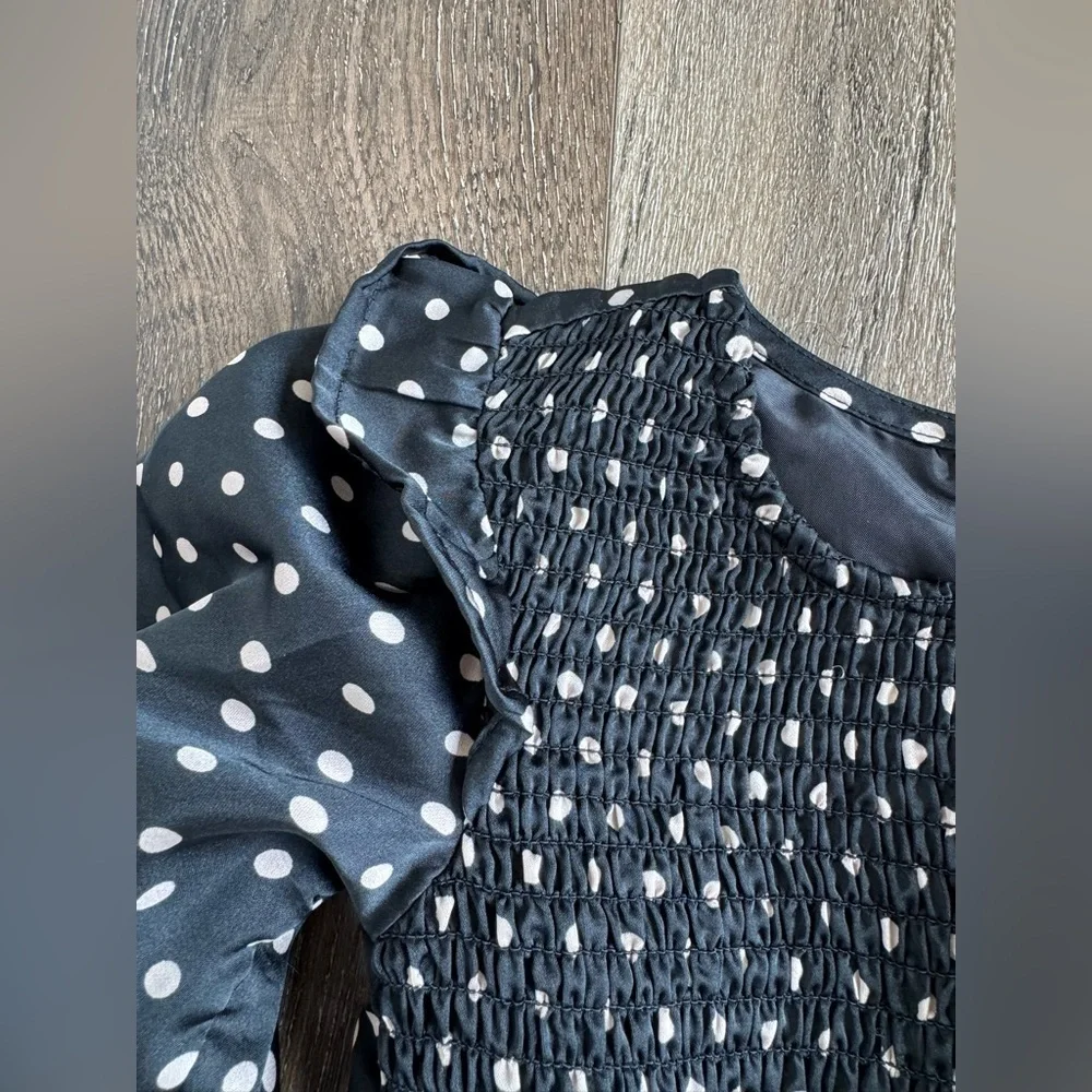 GAP Black Dress with White Polka Dots girl’s size 4T