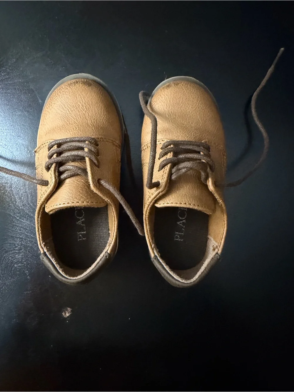 Classic Brown Toddler Lace-Up Shoes