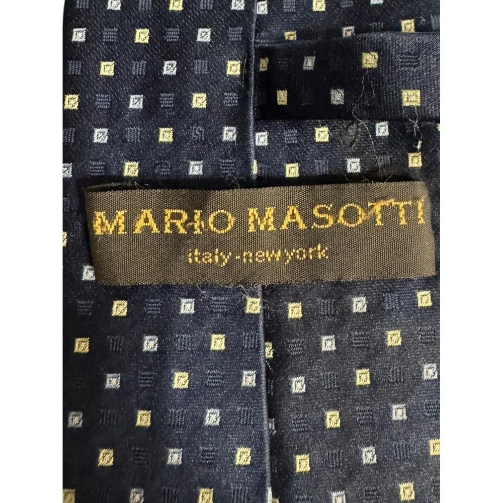 Mario Masotti Handmade Silk Neck Tie  Luxe Old Money Quiet Luxury Preppy