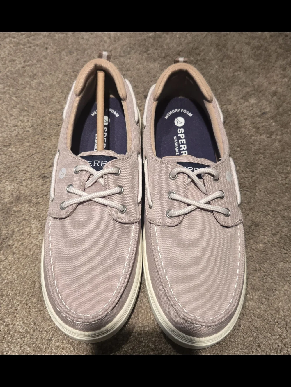 Sperry Youth Boys Canvas Boat Shoes Size 6