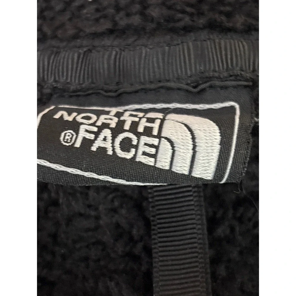 The North Face Mens XL Black Full Zip Fleece Sherpa Lined Hooded Jacket A1172