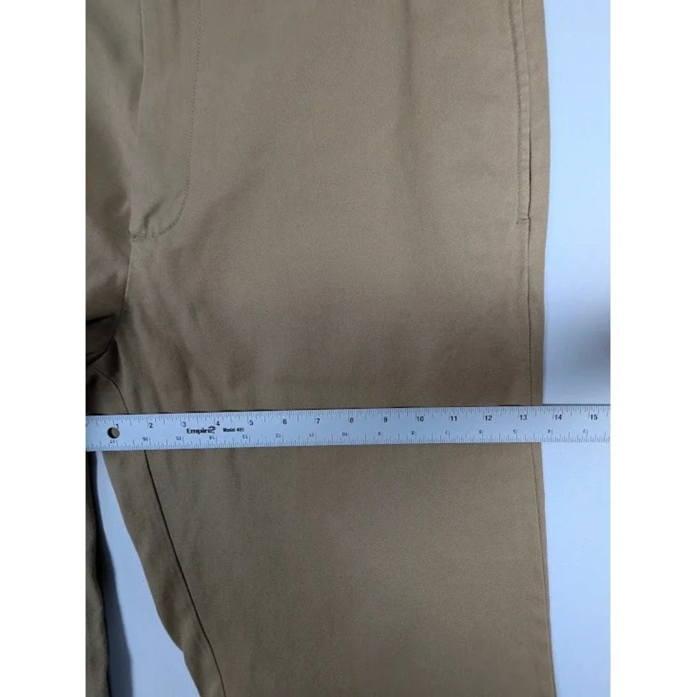Banana Republic Gavin Chino Pants Men 35x32 (Fits 36x32) Tan Straight Leg Cotton