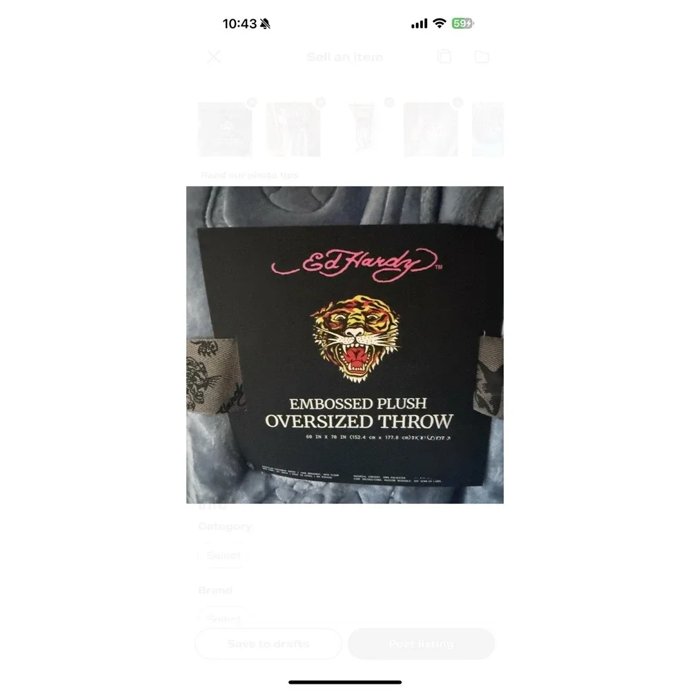 Ed Hardy machine polyester art