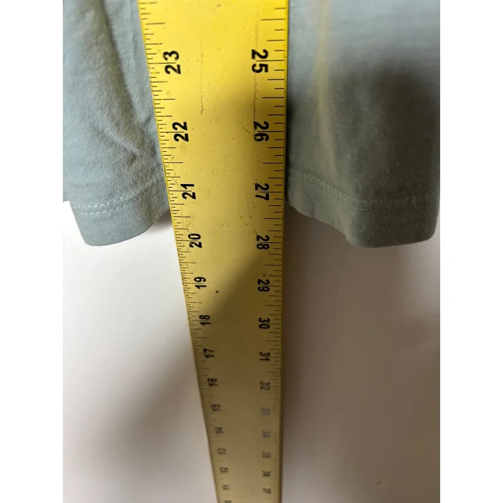 The North Face‎ Mens XL Graphic T-Shirt Sage Green Blue Short Sleeve Logo Tee