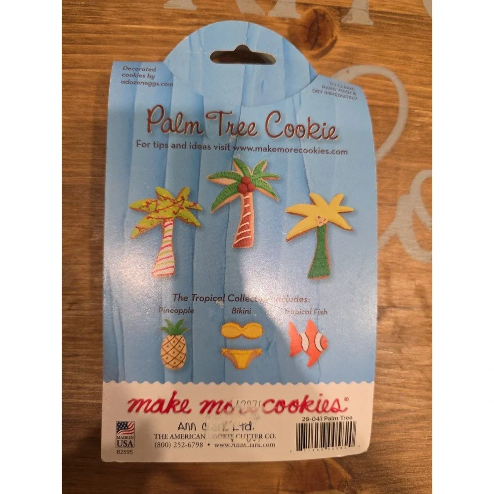 NEW Ann Clark Palm Tree‎ Tropical Collection Metal Cookie Cutter