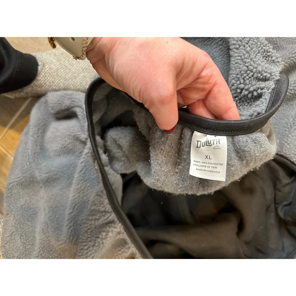 Duluth Trading Co plush sherpa