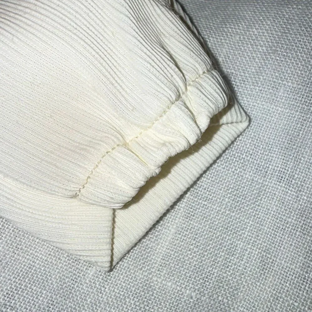 1960s Wear Right West Germany Ribbed Ivory Gloves Mod Daywear‎ Size 7