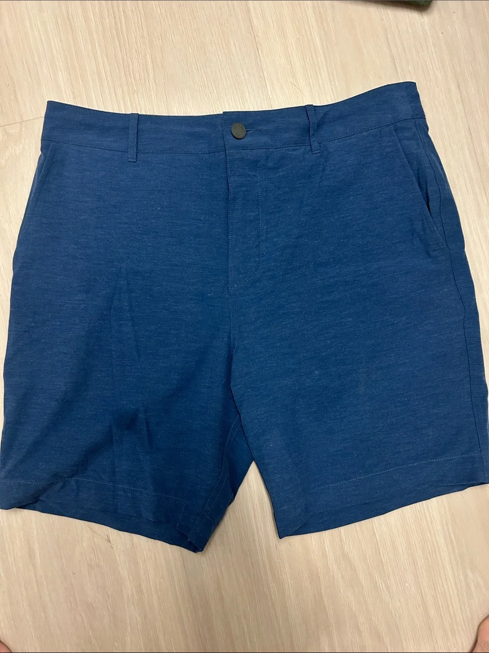 Faherty Deep Navy Flat-Front Stretch Shorts