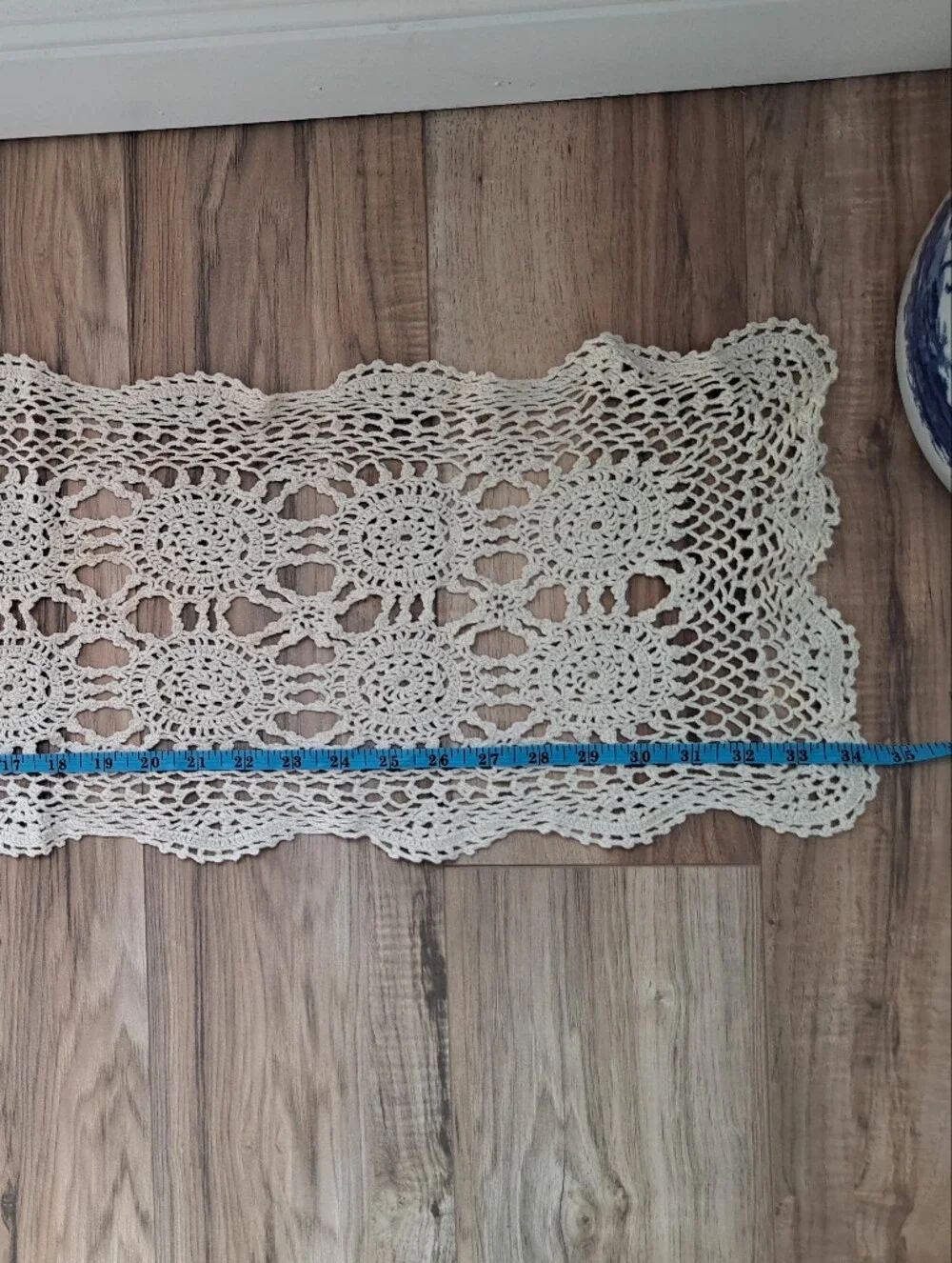 Crochet Runner Set Mix Cotton/Rame Boho Beautiful Set of 2 Beige