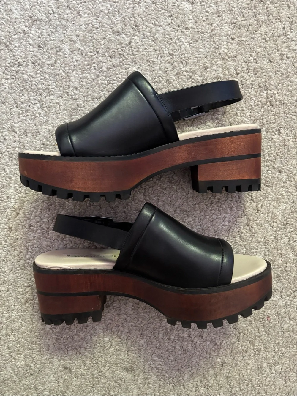 Zara chunky platform