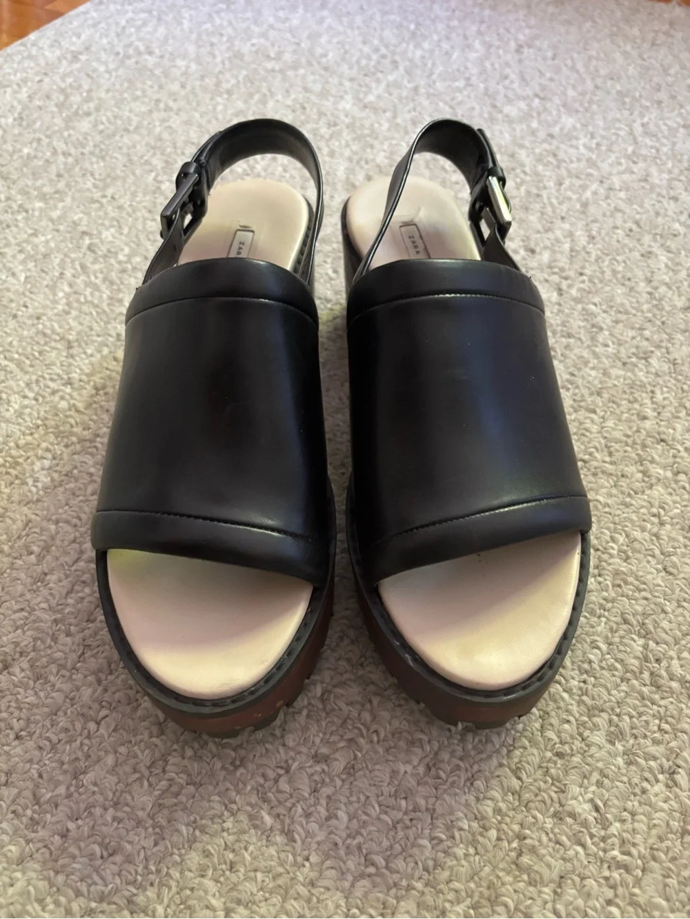 Zara chunky platform