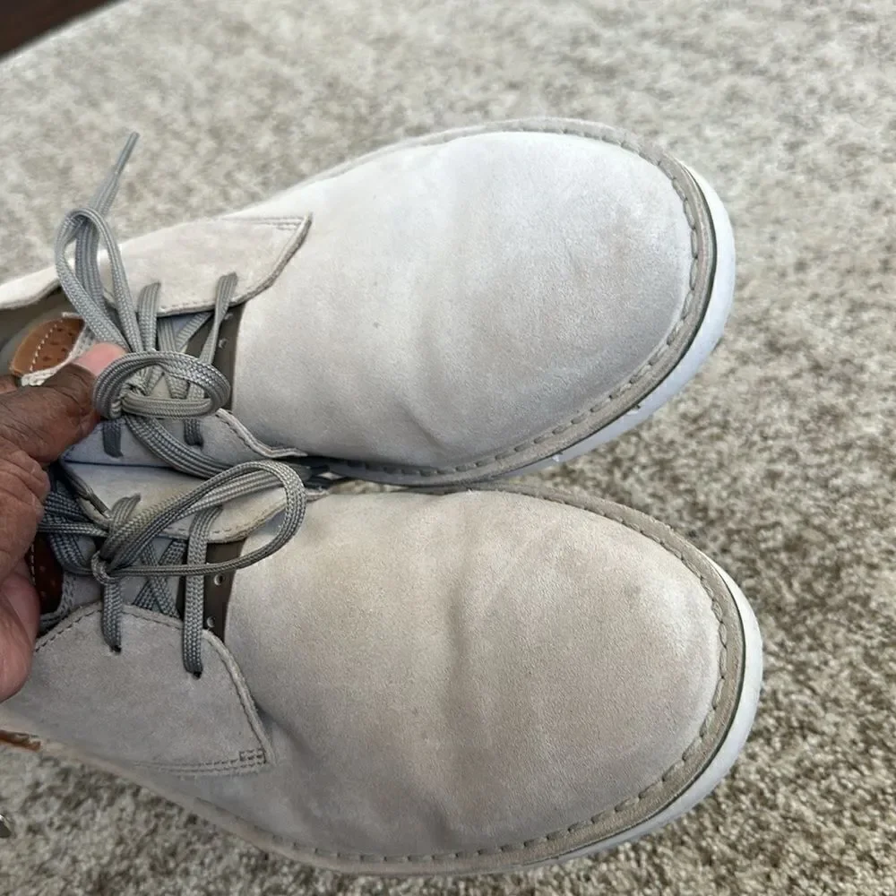 Clarks cream leather