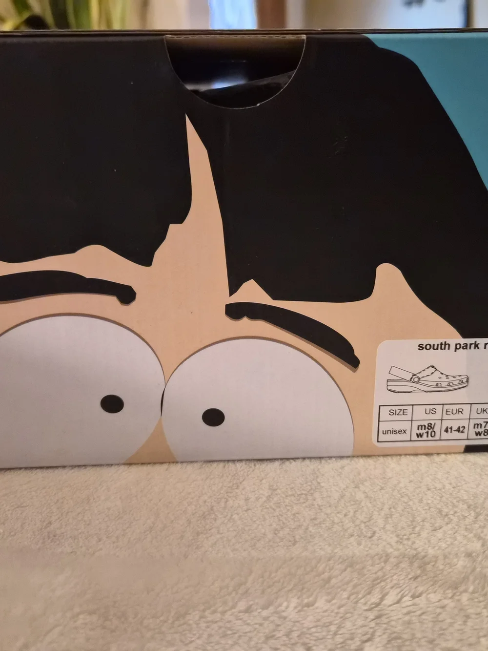 Crocs x South Park Randy ClaKids Blue Slip-On Clog Shoes with Cartoon Charms
