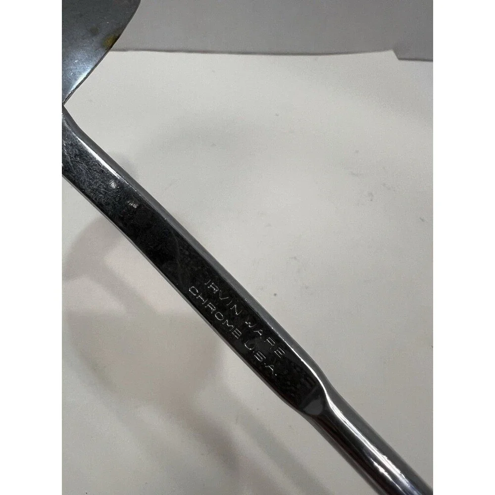 Irvin Ware Chrome USA Made Ladle Serving Spoon Utensil Hanging Handle MCM