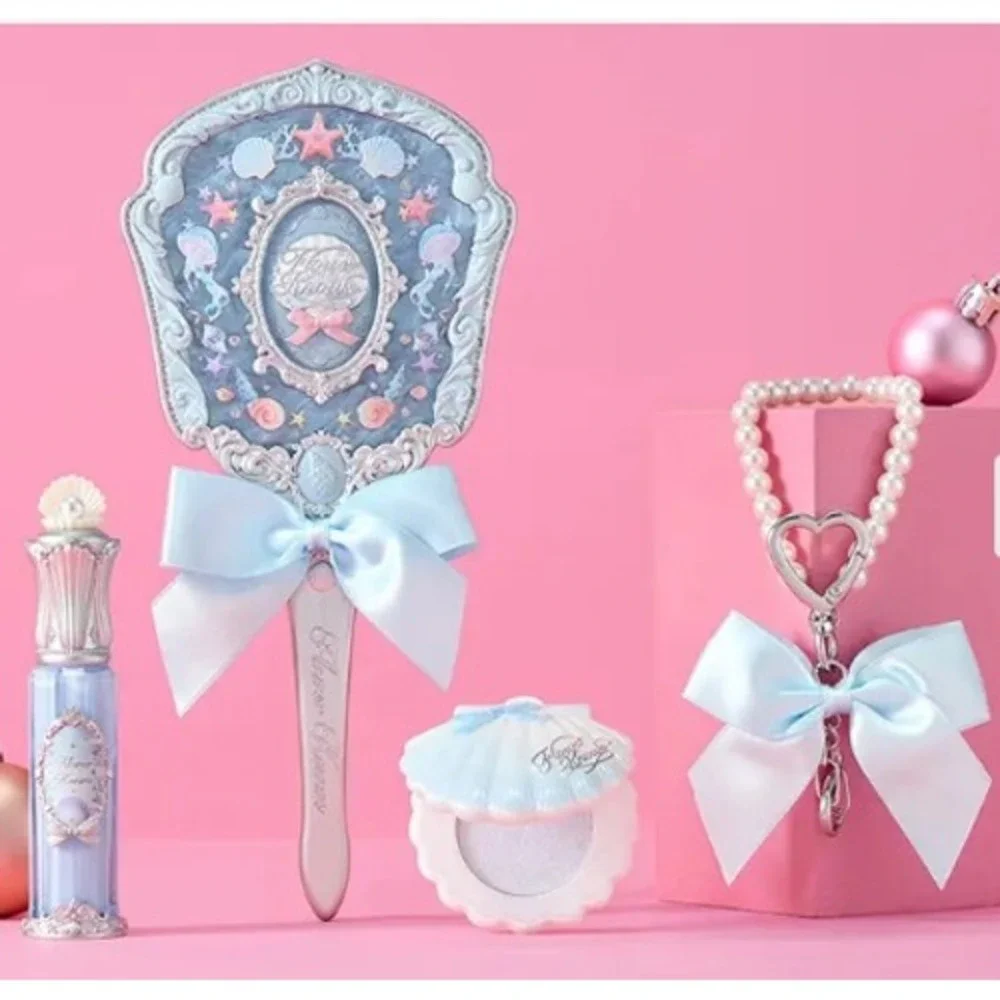 Flower Knows Shells Jewel Collection Hand Mirror Keychain Lip Glaze Highlighter‎