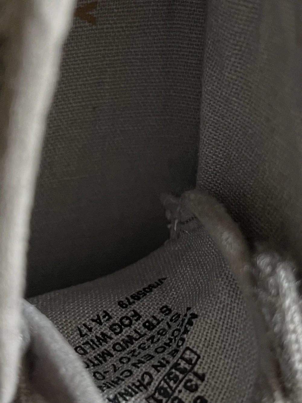 Old Navy Gray Knit High-Top Kids Sneakers with Tan Accents