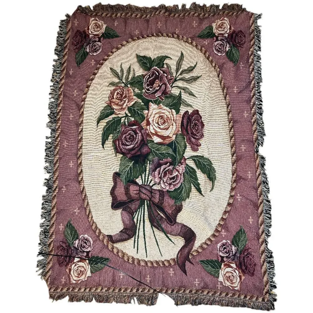 Vintage Wall Hanging Tapestry Decor Roses Terer Teresa Gonzales 72