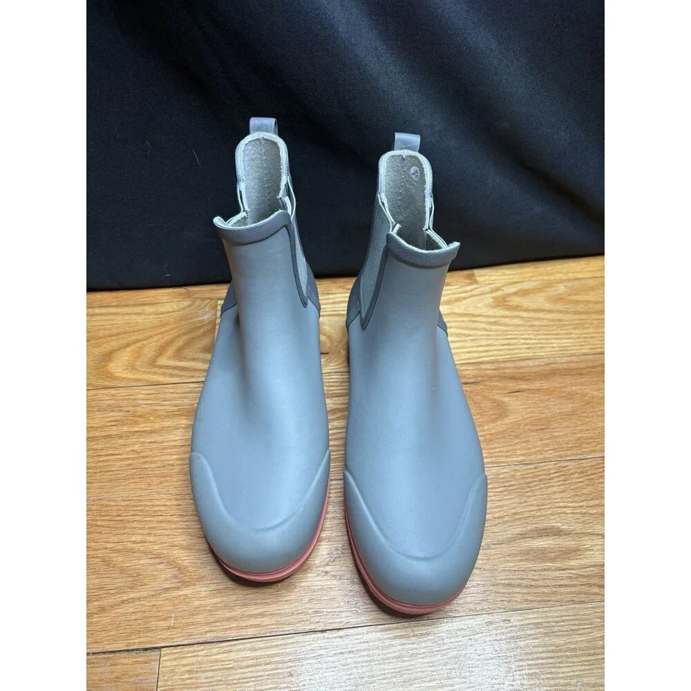 BOGS Holly Chelsea Rain Boots Women's 9 EU 40 Gray Pink  Waterproof Rubber