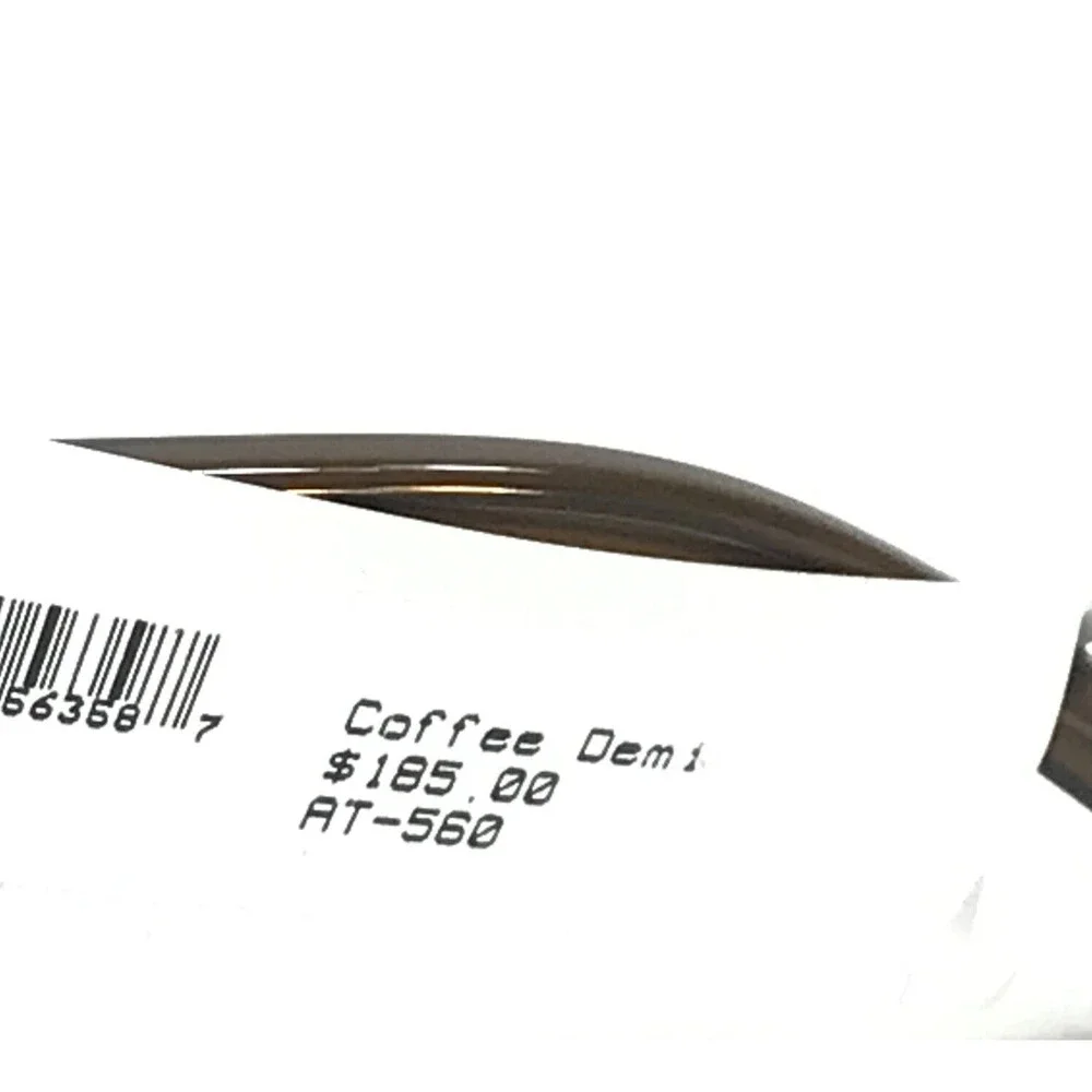 Adin Thomas Eyeglasses Frames AT-560 C2 Coffee Demi Striped Full Rim 52-18-140