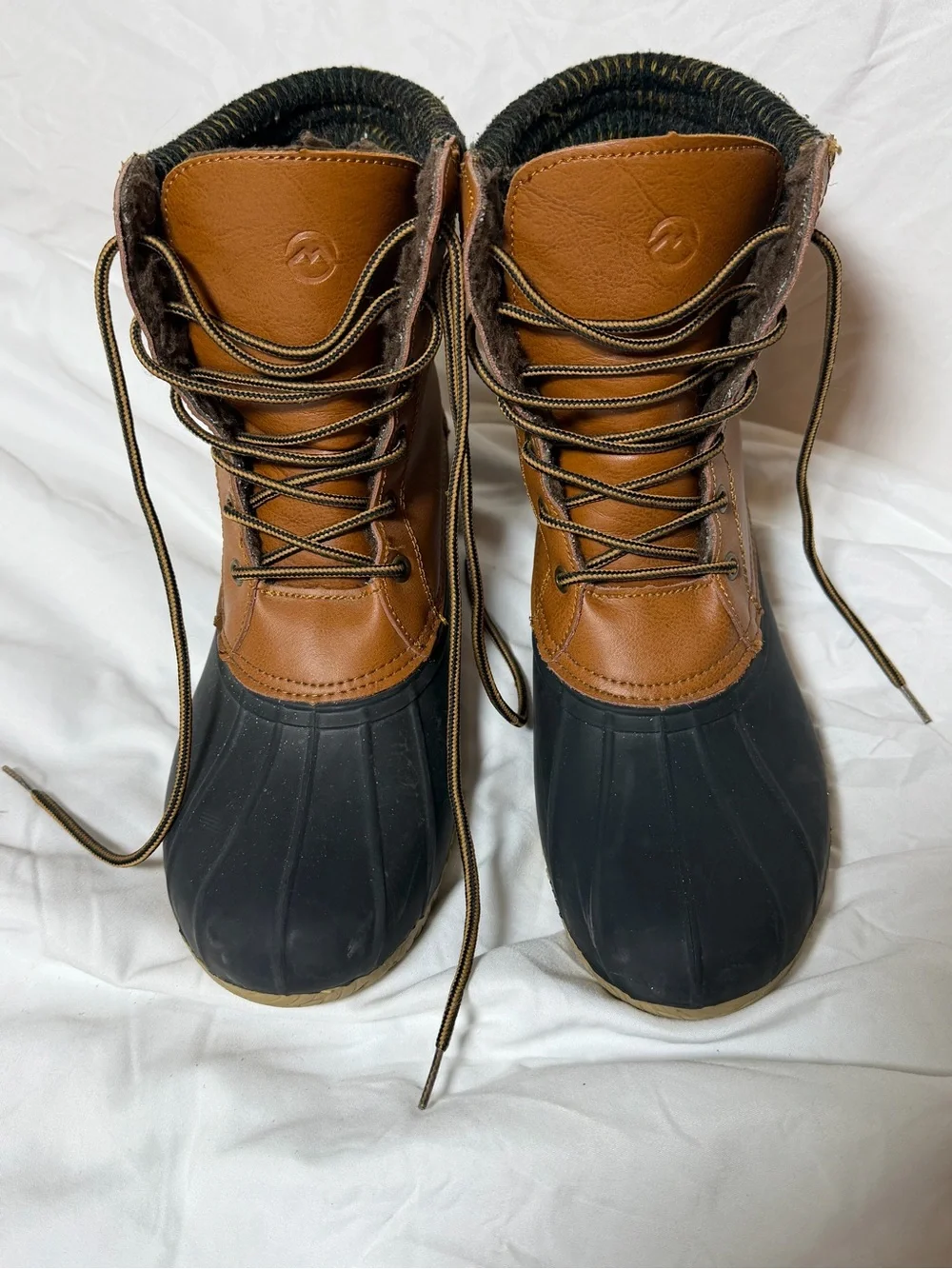 Magellan Outdoors Brown Fleece-Lined Boot Rain Boot