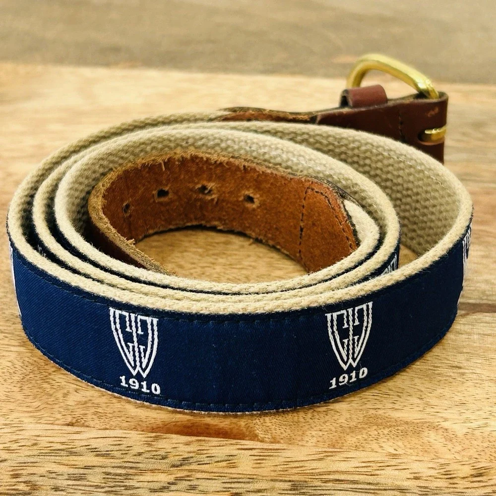 Leather Man LTD  Men's Westmoreland Country Club 1910 Ribbon Belt Size 40 Golf