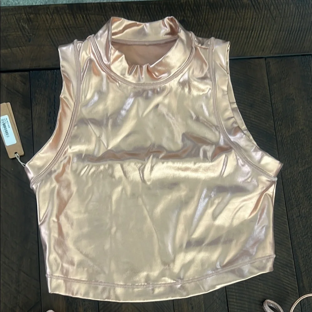 SKIMS metallic rose