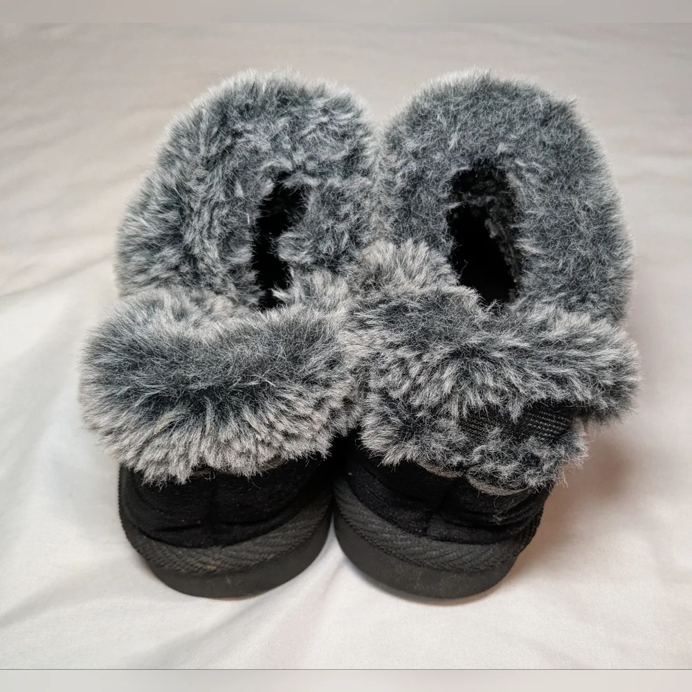 First Steps‎ Toddler Girl Black And Gray Boots Size 9