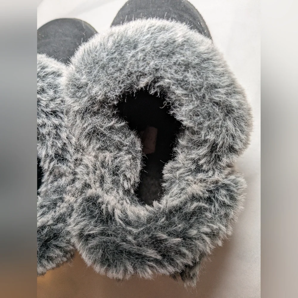 First Steps‎ Toddler Girl Black And Gray Boots Size 9