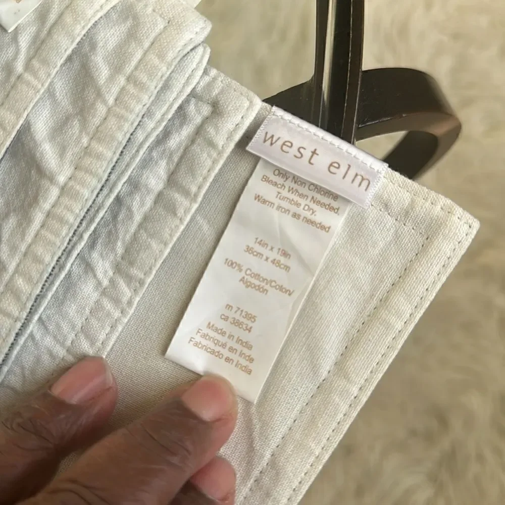 West Elm placemats striped border