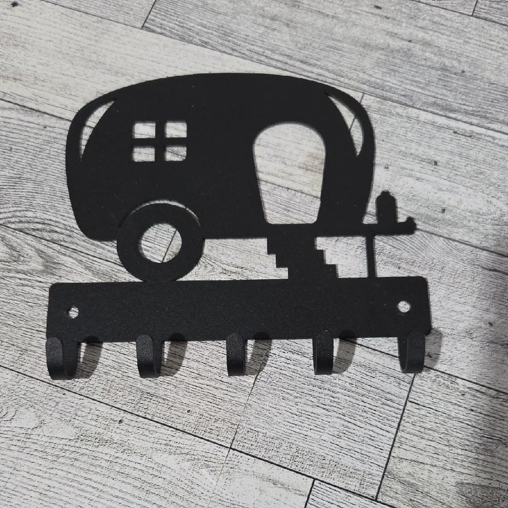 Black Metal Camper Wall Hook