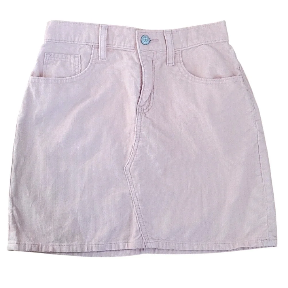 Old Navy Girls 14-16 Blush‎ Pink Corduroy Skirt