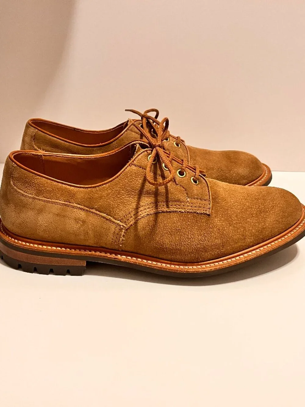 Trickers tan suede