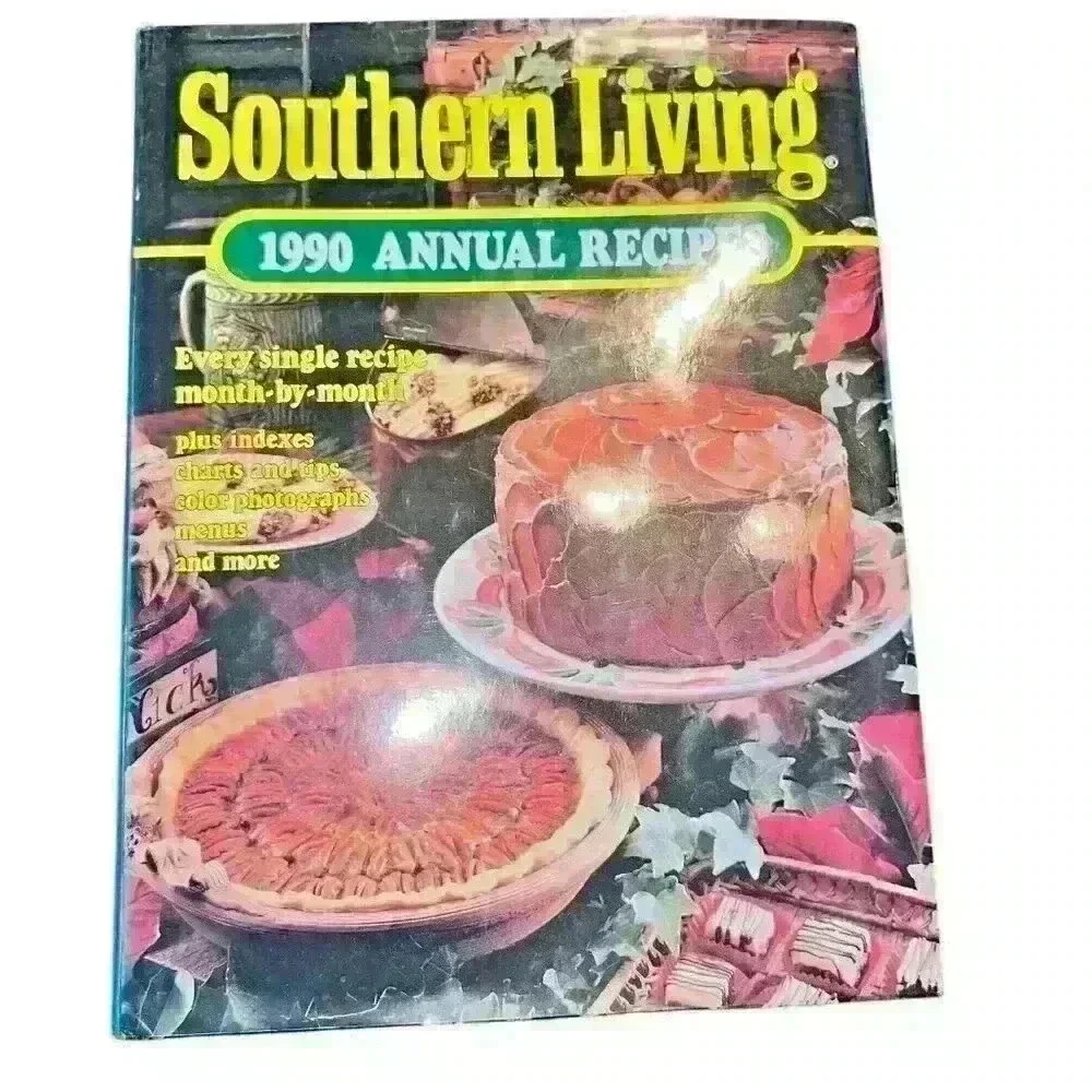 Southern Living 1990‎ Annual Receipe Cook Book Vintage Hard Cover Collectible
