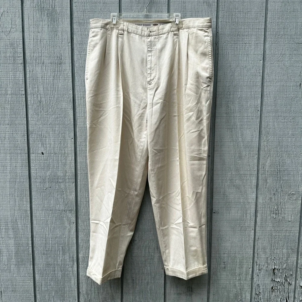 Tommy Bahama Relaxed Fit Pleated Front Tencel‎ Cotton Blend Pants Size 42